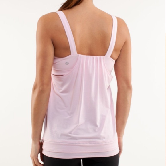 Lululemon Back On Track Tank Heathered Pig Pink - Picture 2 of 16